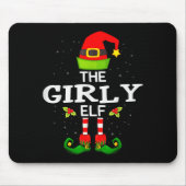 The Girly Elf Christmas Family Matching Pajama Mousepad (Vorne)