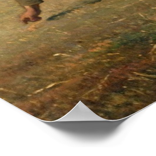 The Gleaners, 1857 Poster (Ecke)