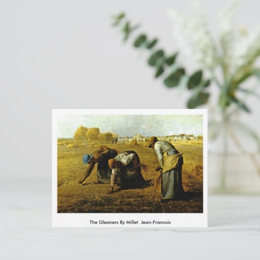 The Gleaners By Millet (II) Jean-Francois Postkarte (Stehend Vorderseite)