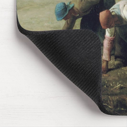 The Gleaners, Jean-Francois Millet, 1857 Mousepad (Ecke)