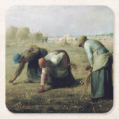 The Gleaners, Jean-Francois Millet, 1857 Rechteckiger Pappuntersetzer (Vorderseite)