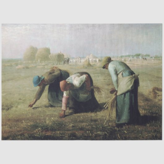 The Gleaners, Jean-Francois Millet, 1857 Seidenpapier (Vorderseite)