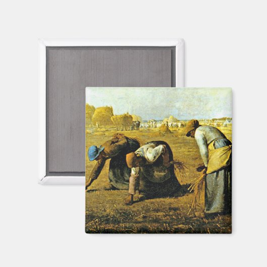 The Gleaners - Jean-Francois Millet Magnet (Vorderseite/Rückseite)