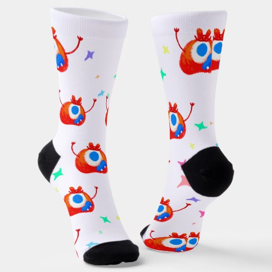 The Glitchy Stardust Monster Socken (Gewinkelt)