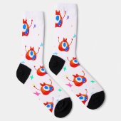 The Glitchy Stardust Monster Socken (Rechts)