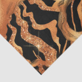 The Glitzer Tiger Series Design #10 Seidenpapier (Ausschnitt)