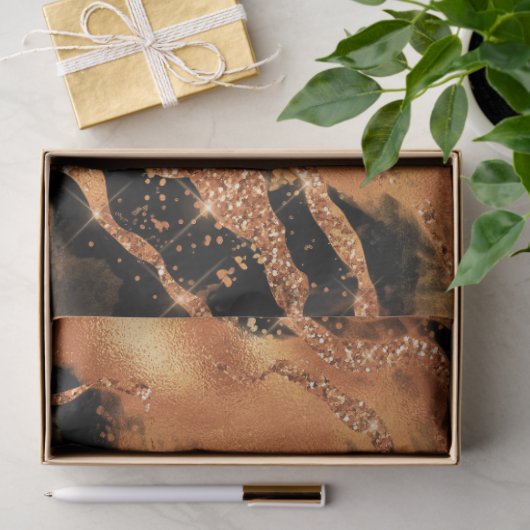 The Glitzer Tiger Series Design #12 Seidenpapier (Geschenk)