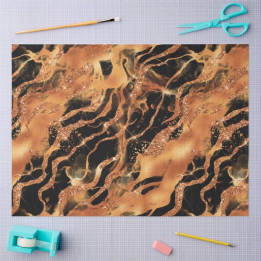 The Glitzer Tiger Series Design #12 Seidenpapier (Basteln)