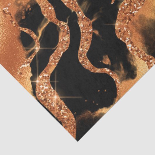 The Glitzer Tiger Series Design #12 Seidenpapier (Ausschnitt)