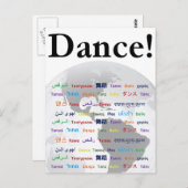 The Global Language Postkarte (Vorne/Hinten)