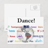 The Global Language Postkarte (Vorne/Hinten)