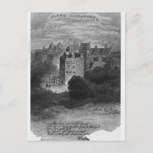 The Globe Theater, Bankside, Southwark Postkarte (Vorderseite)