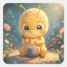 The Glowing Wanderer and the Art of Nectar.1 Quadratischer Aufkleber