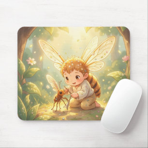 The Glowing Wanderer and the Art of Nectar Mousepad