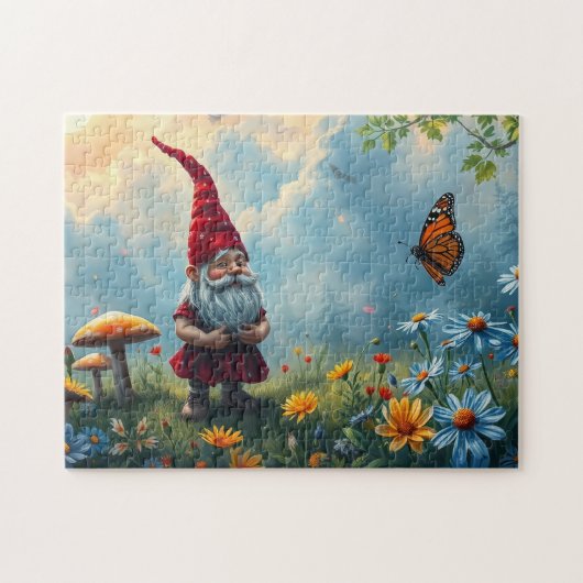 The gnome and the butterfly puzzle (Horizontal)
