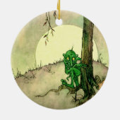 "The Gnome" von Marjorie Miller Keramik Ornament (Hinten)