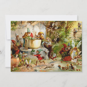 The Gnomes' Kitchen - 1895 von E. Stuart Einladung