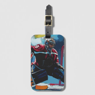 The Goaltender - Ice Hockey Goalie T-Shirt Gepäckanhänger