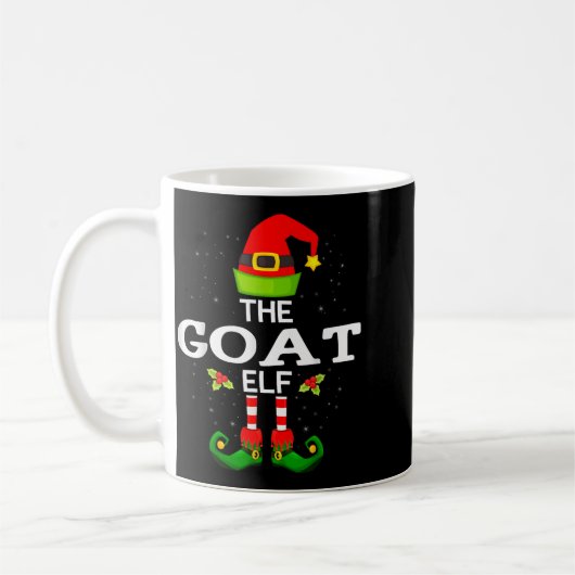 The Goat Elf Christmas Family Matching Pajama Kaffeetasse (Links)