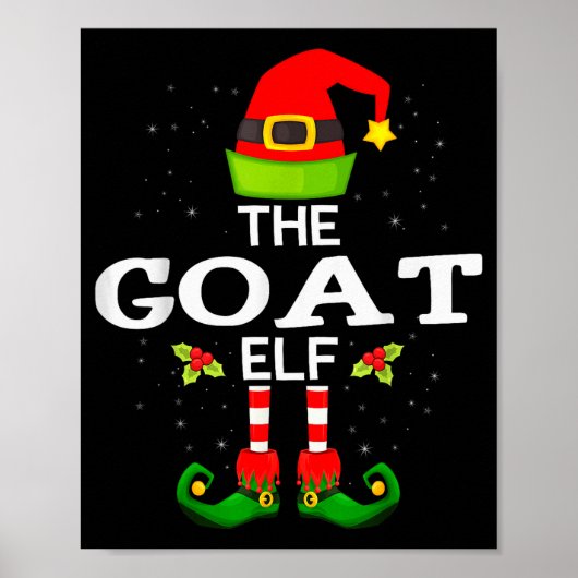 The Goat Elf Christmas Family Matching Pajama Poster (Vorne)