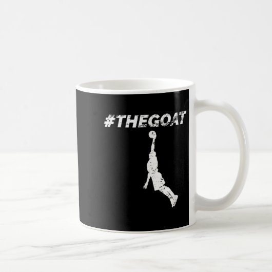 The Goat Greatest Of All Time Basketball Motivatio Kaffeetasse (Rechts)