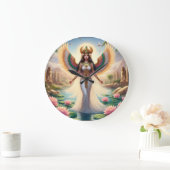 The Goddess Isis is All Things to All Men Große Wanduhr (Zuhause)