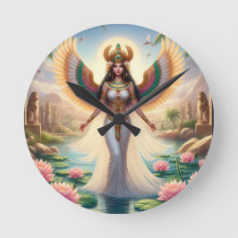 The Goddess Isis is All Things to All Men Runde Wanduhr
