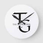 THE GODFATHER (Il Padrino) Runde Wanduhr (Vorderseite)
