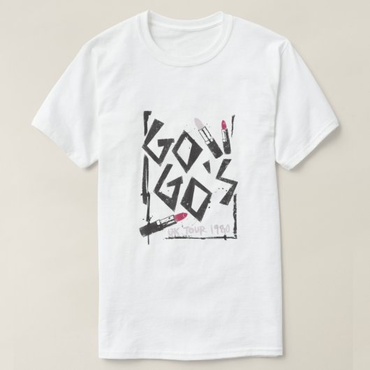 The GoGos UK 1980 Tour T-Shirt (Design vorne)