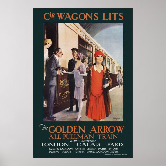 The Golden Arrow Vintage Poster 1925 (Vorne)