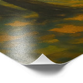 The Golden Autumn Dance: A Vortex of Falling Leave Fotodruck (Ecke)