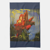 The Golden Captivity of the Rose Geschirrtuch (Vertikal)