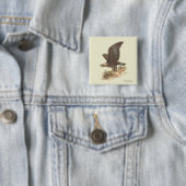 The Golden Eagle (Aquila chrysaetos) NY Bird Image Button (Beispiel)