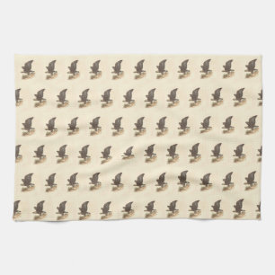 The Golden Eagle (Aquila chrysaetos) NY Bird Image Geschirrtuch