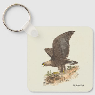 The Golden Eagle (Aquila chrysaetos) NY Bird Image Schlüsselanhänger