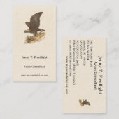 The Golden Eagle (Aquila chrysaetos) NY Bird Image Visitenkarte (Vorne/Hinten)