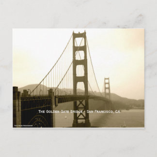 The Golden Gate Bridge - San Francisco, CA Postkarte