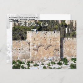 The Golden Gate, Old City of Jerusalem, Israel - Postkarte