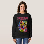 The Golden Gets Along with Everyone Golden Retrie Sweatshirt (Vorne ganz)