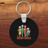 The Golden Ghouls Funny Halloween  Schlüsselanhänger (Vorderseite)