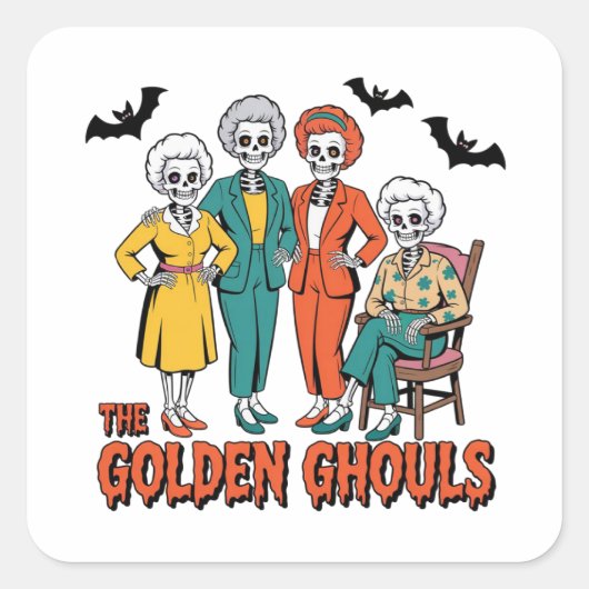 The Golden Ghouls Halloween Sticker (Vorderseite)