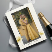 The Golden Hour Grace Foto & Floral Wedding Einladung