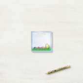 "The Golden Oaster Egg" - Blue Sky Lined Post-it Klebezettel (Auf Schreibtisch)