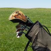 The Golden Retriever Dog 001 - Natalia Mucha Golf Headcover (In SItu)