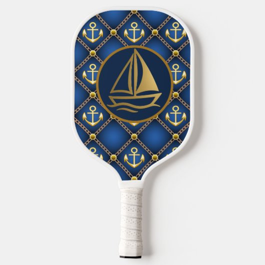 The Golden Sailor  Pickleball Schläger (Rückseite)
