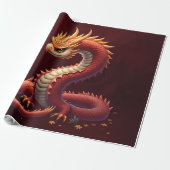 The golden serpent dragon. geschenkpapier (Ungerollt)