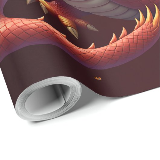 The golden serpent dragon. geschenkpapier (Rolleneckpunkt)
