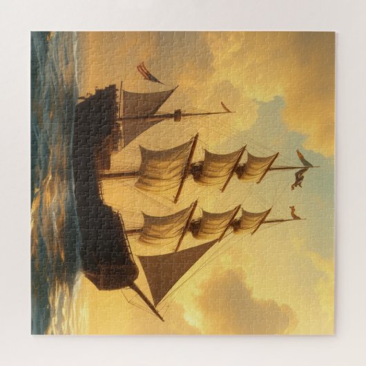 The Golden Ship Puzzle (Horizontal)