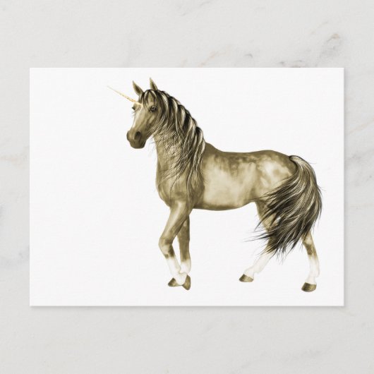 The Golden Unicorn Postcard Postkarte (Vorderseite)