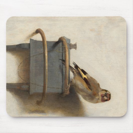 The Goldfinch, 1654 von Carel Fabritius Mousepad (Vorne)